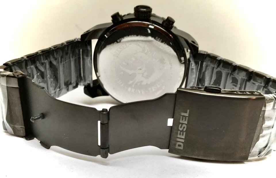 Reloj cronógrafo DIESEL DZ4215 para hombre con doble plumón esfera gris banda de metal, sin caja Foto 2 de 4