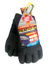  60 Seirus Heatwave Plus Ski Winter Gloves NWT Size L Men's Black Touchscreen