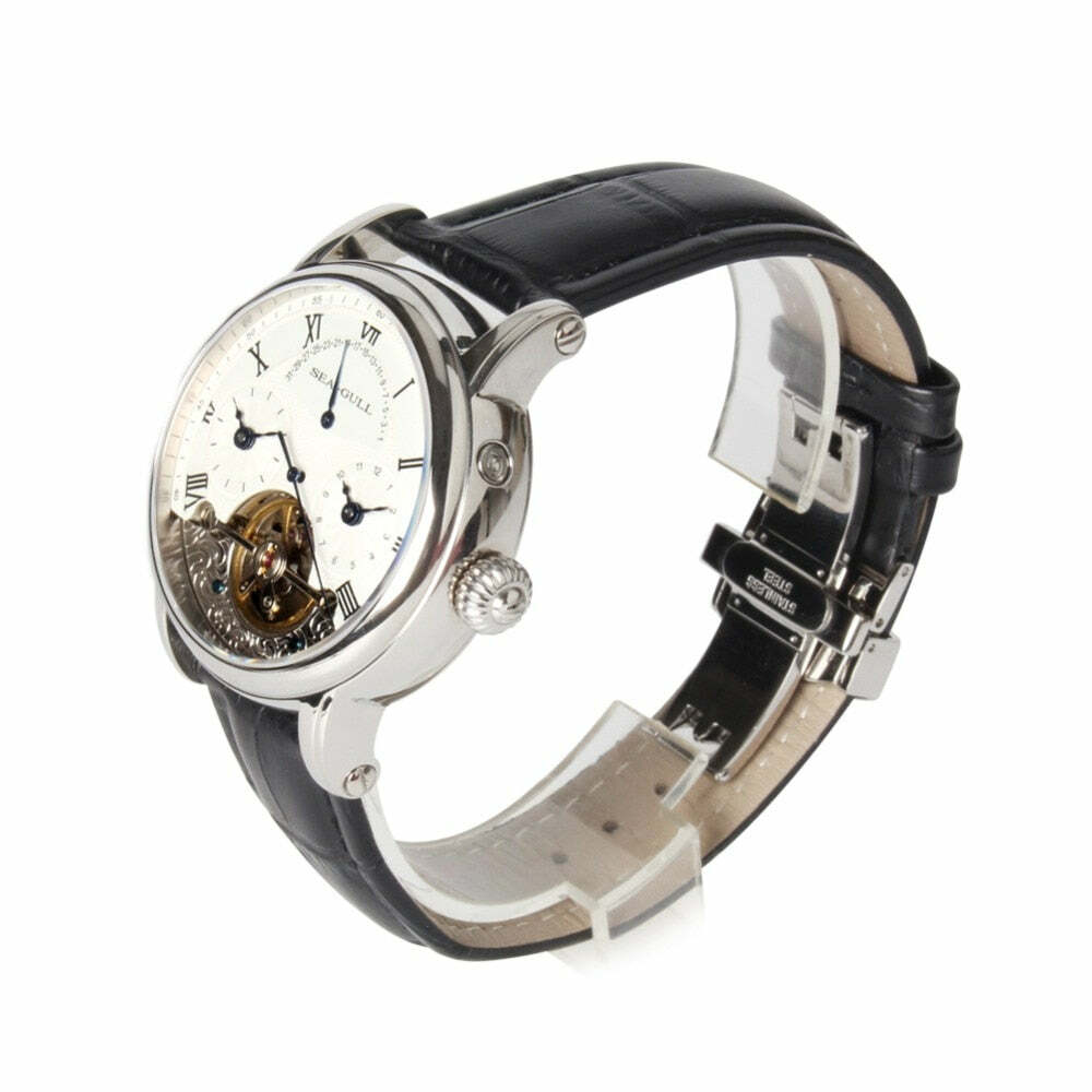 Seagull Dual Time Zone High Flywheel Crown Mechanical Automatic Watch