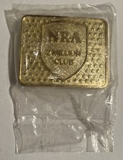 NRA Belt Buckle 2 Million Club / Vintage National Rifle Association New
