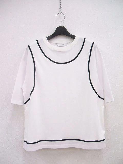 SASQUATCHfabrix. SEAMLESS LAYERED TEE/20SS-CST-003 T-shirt M White 0-0809S♪