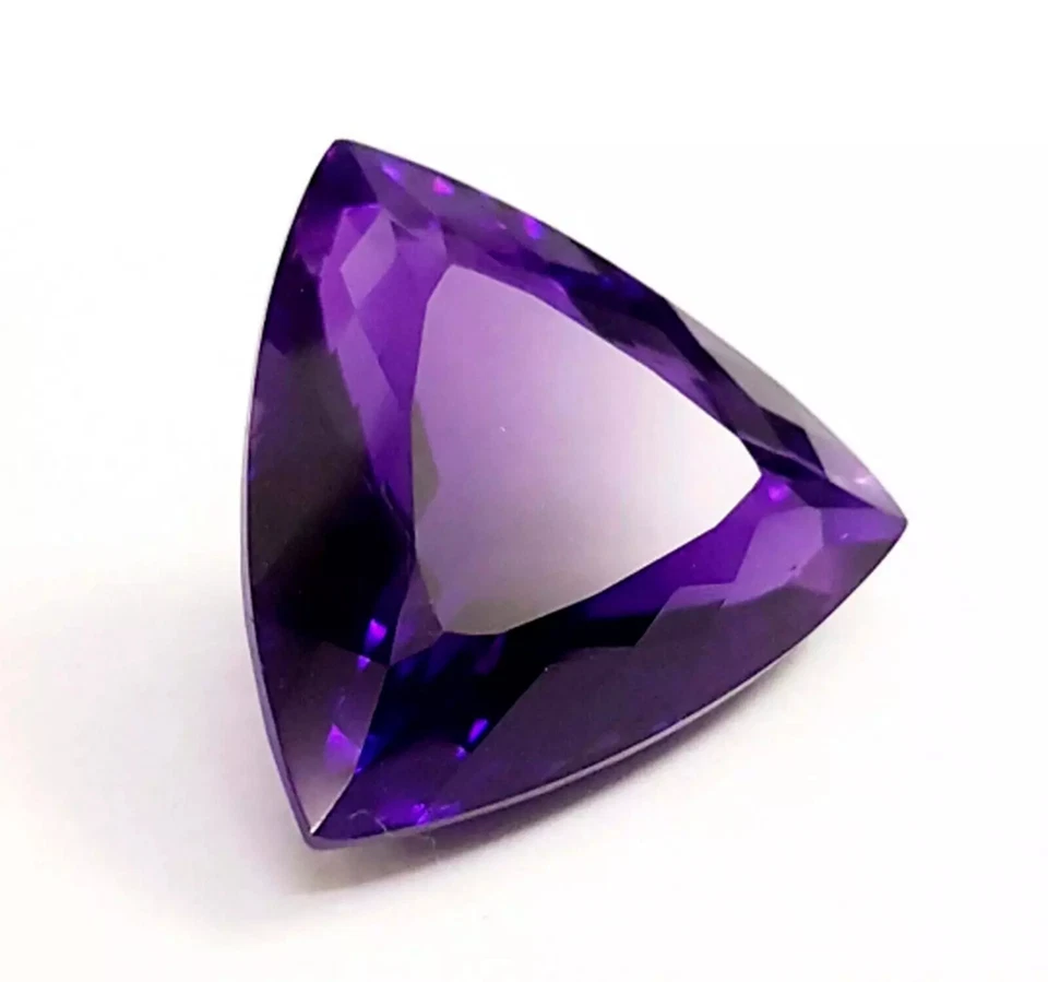 Pedra preciosa solta 100 cts plus ametista roxa natural certificada trilhão, Brasil - Imagem 3 de 4