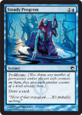 STEADY PROGRESS X4 4 4X Scars of Mirrodin MTG Magic the Gathering Cards DJMagic