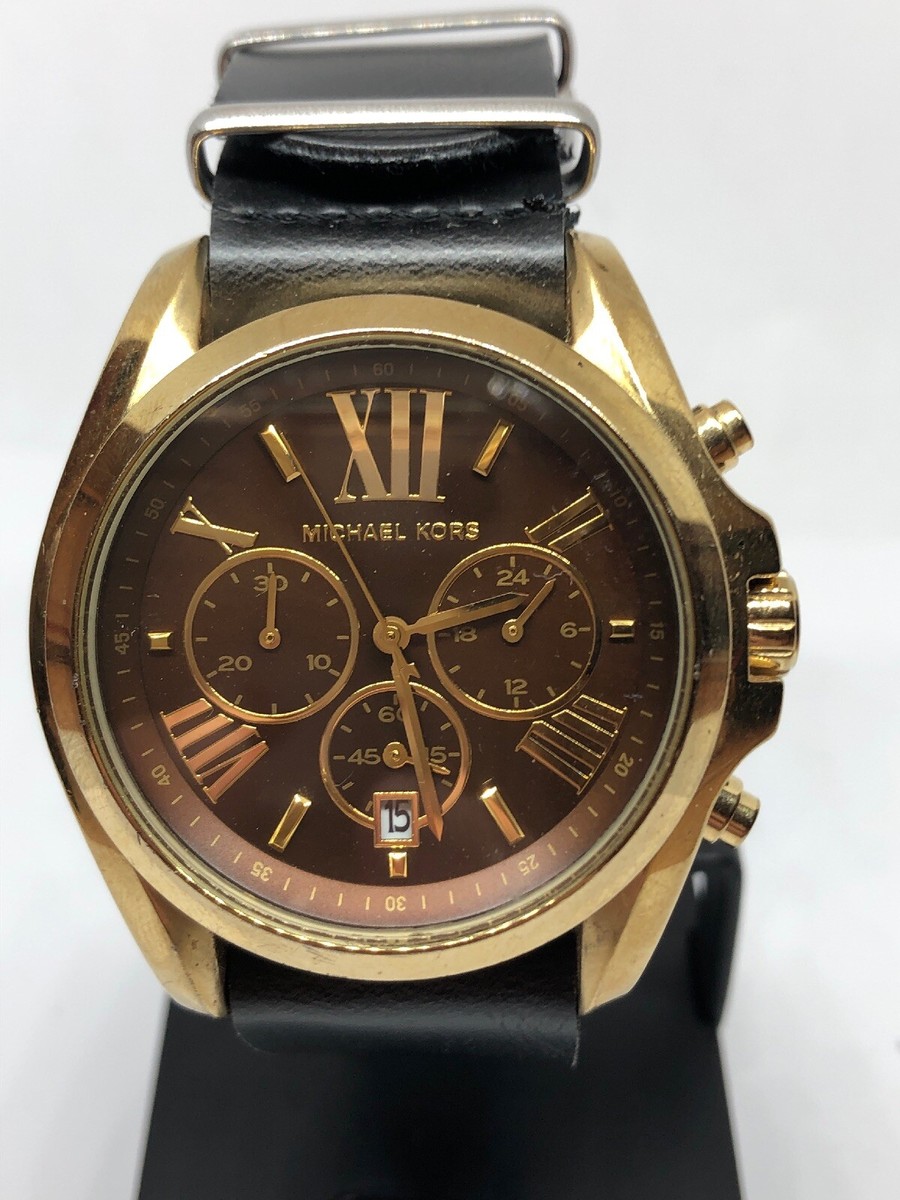Michael Kors MK5502 Women\'s Gold Stainless Steel Analog Dial Quartz NEW BATTERY MICHAEL KORS MK5502 Womens Black Leather Analog Dial Quartz  main image 2