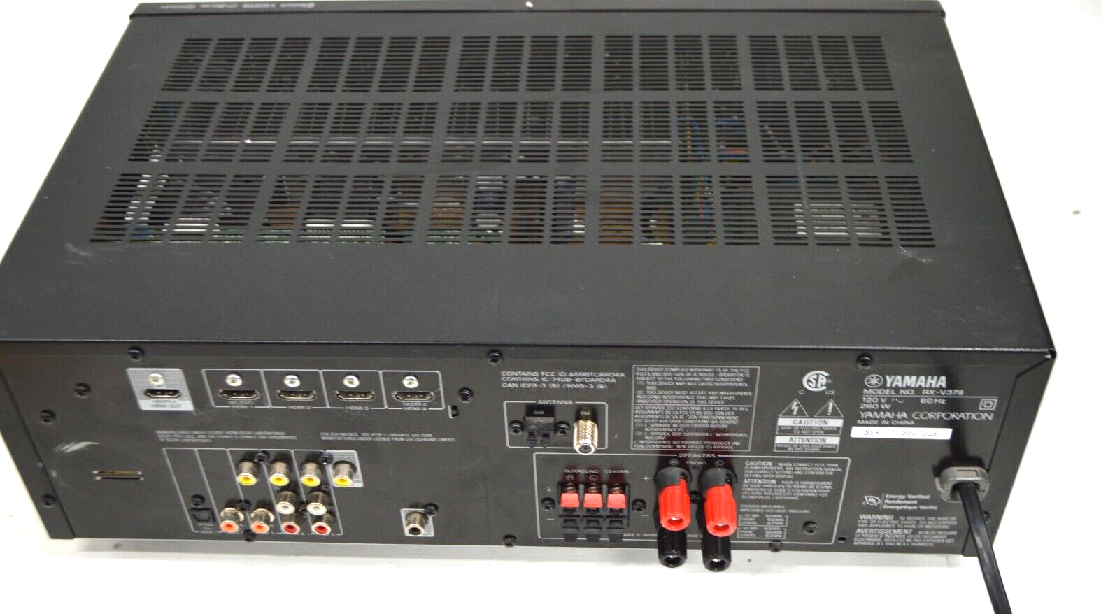 Yamaha RXV379 AV Receiver 5.1 Channel Natural Sound HDMI eBay