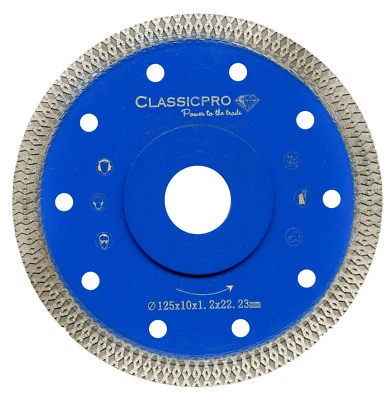 Porcelain Tile Turbo Thin Diamond Dry Cutting blade/Disc Grinder wheel 125mm UK - Image 1 of 4