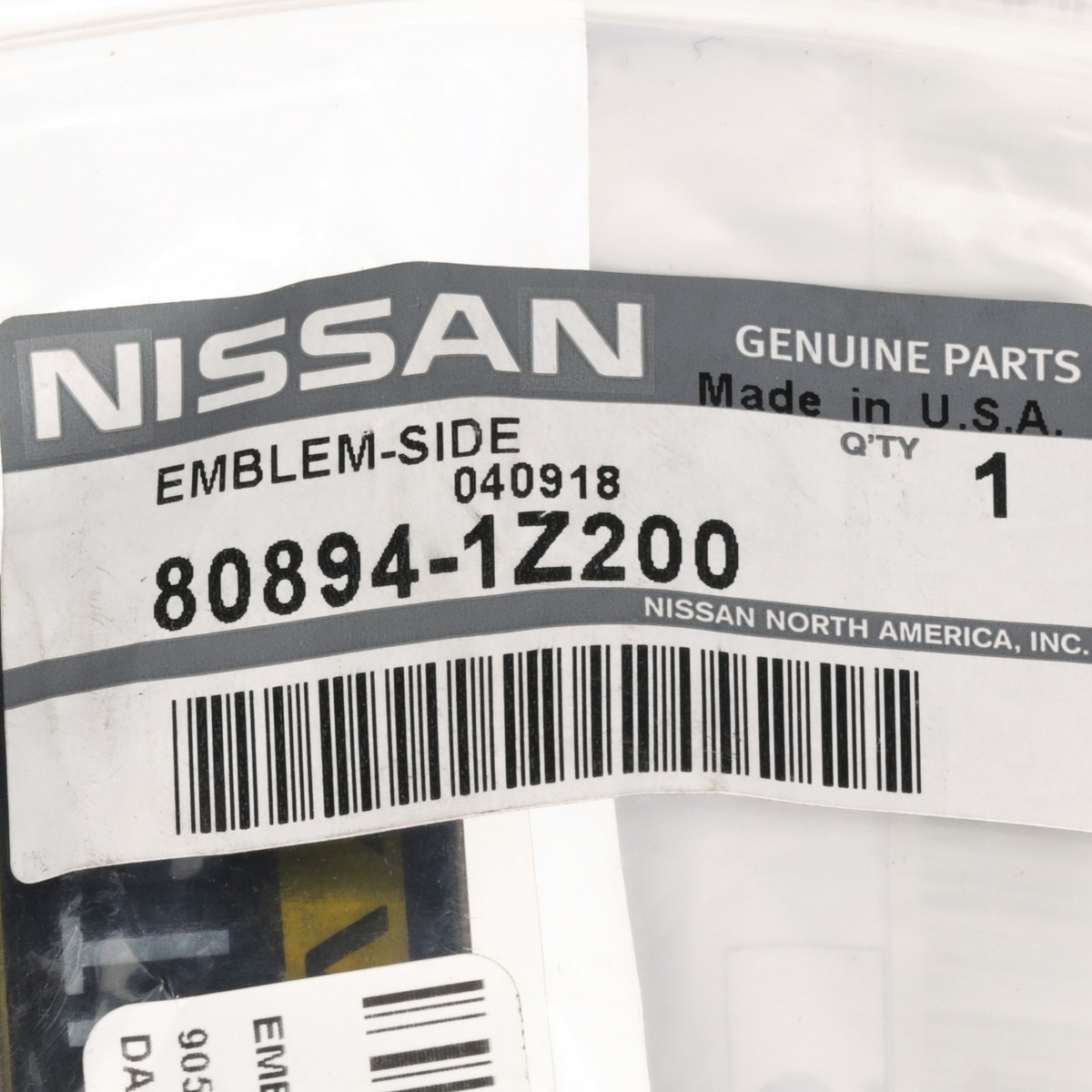 OEM 2019+ Nissan Altima Trunk Lid Altima Emblem
