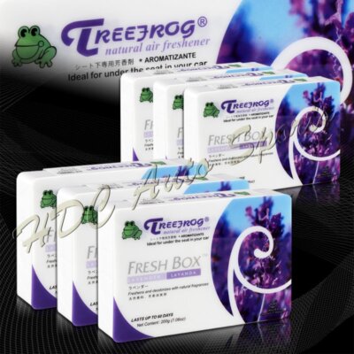 6 X Tree Frog Lavender Lavanda Natural Extreme Car Air Freshener Fresh Universal
