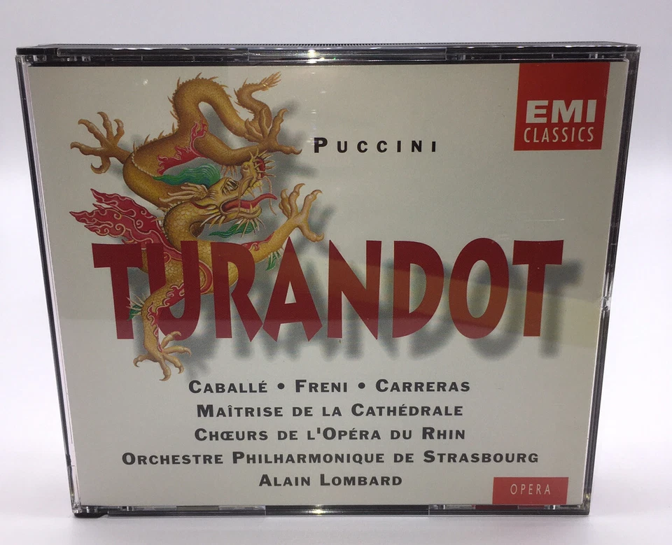Puccini Turandot (2 CD, Sep 1994) EMI Classics OPERA  Conductor Alain Lombard Foto 3 de 4