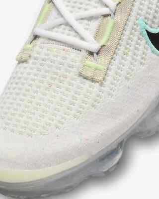 Nike Air Vapormax 2021 FK White Black Sneaker DQ7633-100 Men Size 12.5 Pre-owned Nike Air Vapormax 2021 FK White Black Sneakers DQ7633-100  main image 2