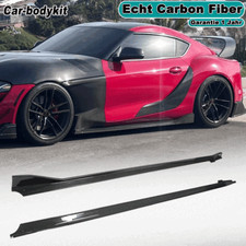Carbon Seitenschweller Side Skirt Schweller Spoiler Für Toyota Supra 2019-2022 