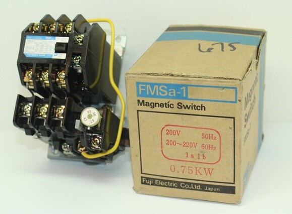 1 NIB, FUJI, FMCA Contactor, 2.8--5.6 A Overload , 200V 50hz Coil, Aux 1A-1B