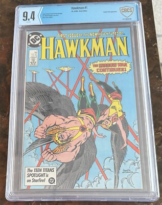 1986 DC Comics #1 Hawkman CBCS 9.4 Graded Comic Like Cgc