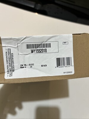 New Genuine OEM Whirlpool Microwave Electronic Control Board W11552018