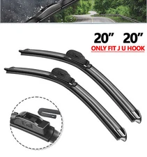 SOCOOL Windshield Wiper Blades Fit For Dodge Ram 1500 2001-1994 20"+20" J U HOOK