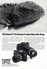 1975 Canon F-! Camera: Beauty Is More Than Skin Deep Vintage Print Ad