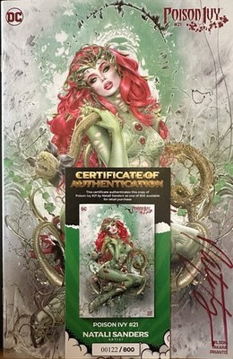 POISON IVY #21 SIGNED NATALI SANDERS KRS MINIMIAL VARIANT 122 of LTD 800 w/COA