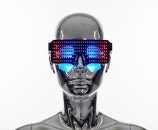 Vivitar RGB LED Light Up Glasses USB Rechargeable Festival Rave Open Box