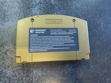 Zelda: Ocarina of Time Gold Collector's Edition (Nintendo 64, N64) Gold Cart 