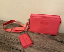 Steve Madden Pink Crossbody Bag Zip Closure Detachable Strap Pouch Lined