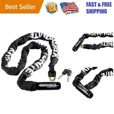 4ft Keeper 712 Anti-Theft Chain Lock: Heavy-Duty Security for Bikes  Scooters