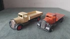 ORIGINAL VINTAGE DIECAST DINKY TOYS 25 SERIES LORRY / TRUCK PAIR c.1950