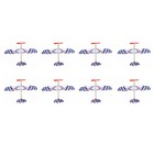 8X Elastic Rubber Band Powered DIY Foam Plane Model Kit Aircraft3481