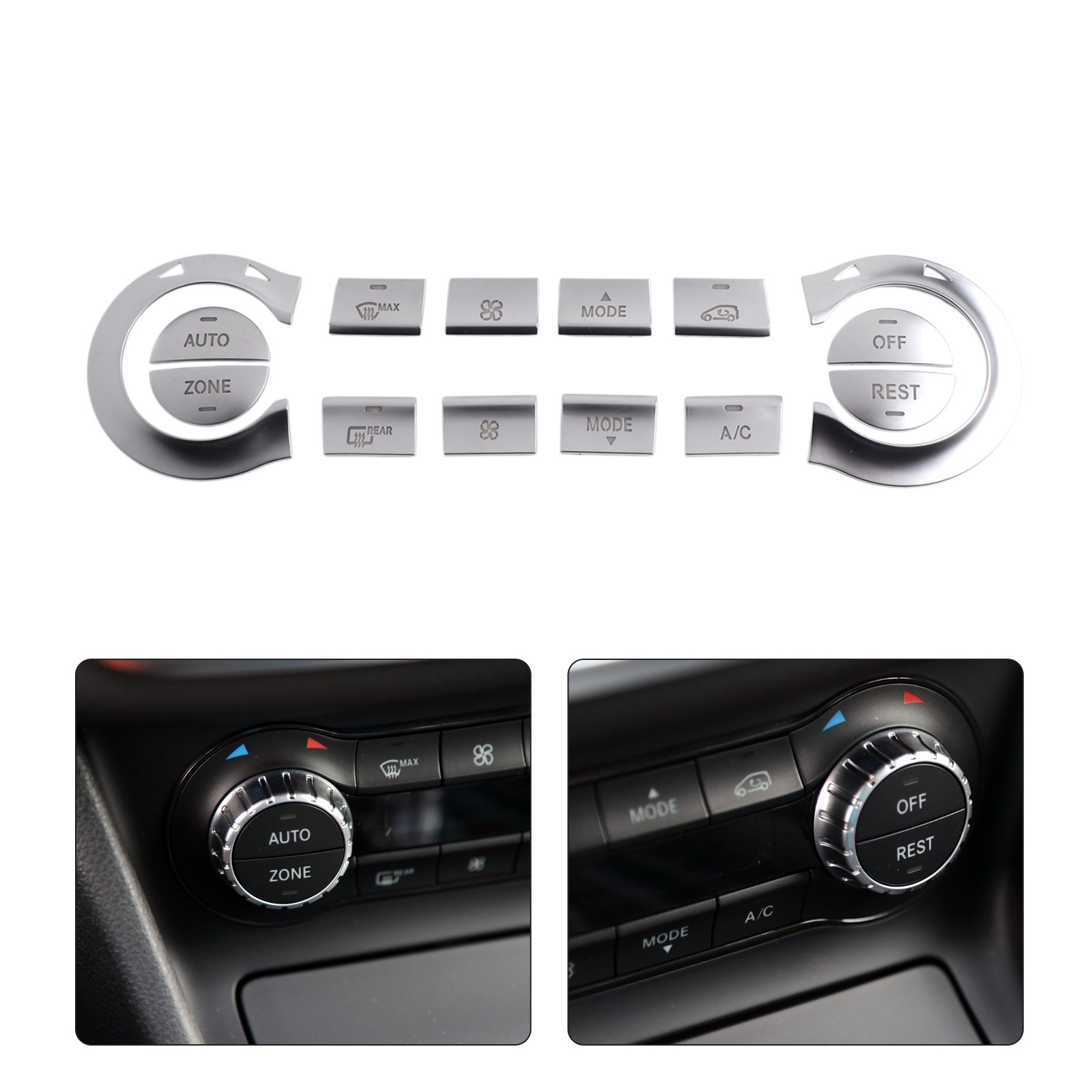 For Mercedes C117 X156 Air Conditioning Button Trim for CLA GLA 200 250