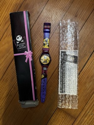 Nightmare Before Christmas Watch Burger King Bats Cats Pink Purple With Box