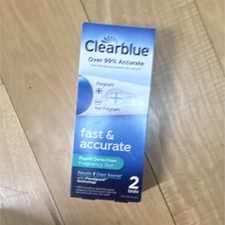 Clearblue Rapid Detection Analog Pregnancy Test 2 Tests White Blue Urine Sample