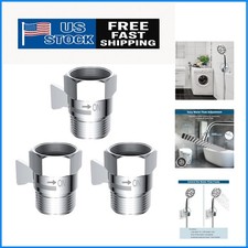 Effortless Water Flow Adjustment with All Metal Shower Shut-Off Valve - 3 Pack
