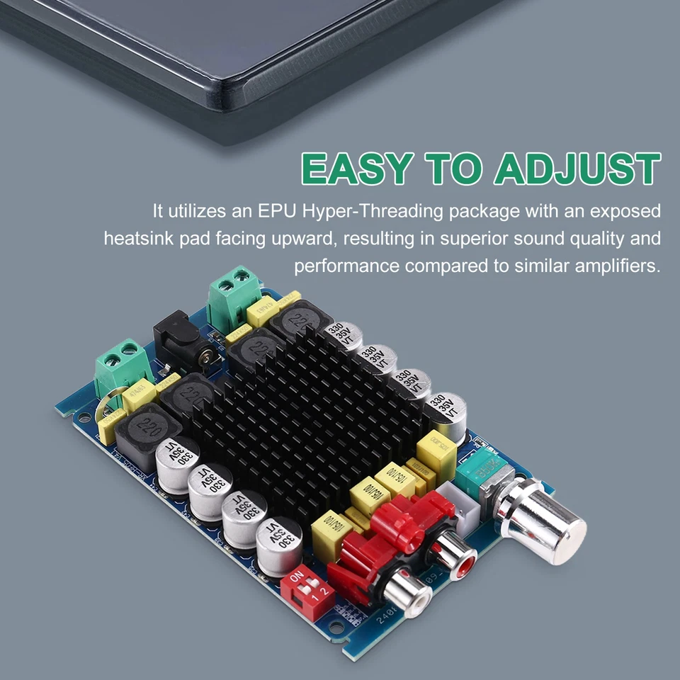 TDA7498 Scheda Amplificatore Stereo Audio Classe D 2X100W Doppio Canale 2x100W4296 - Immagine 2 di 4