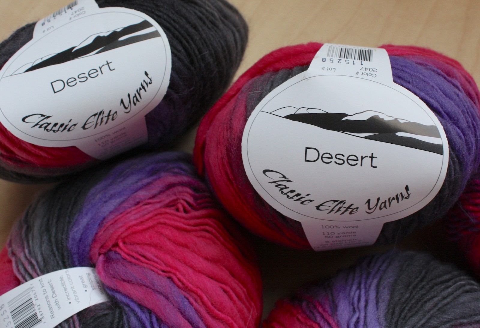 Classic Elite Yarns Desert Yarn 5 Balls New 2047