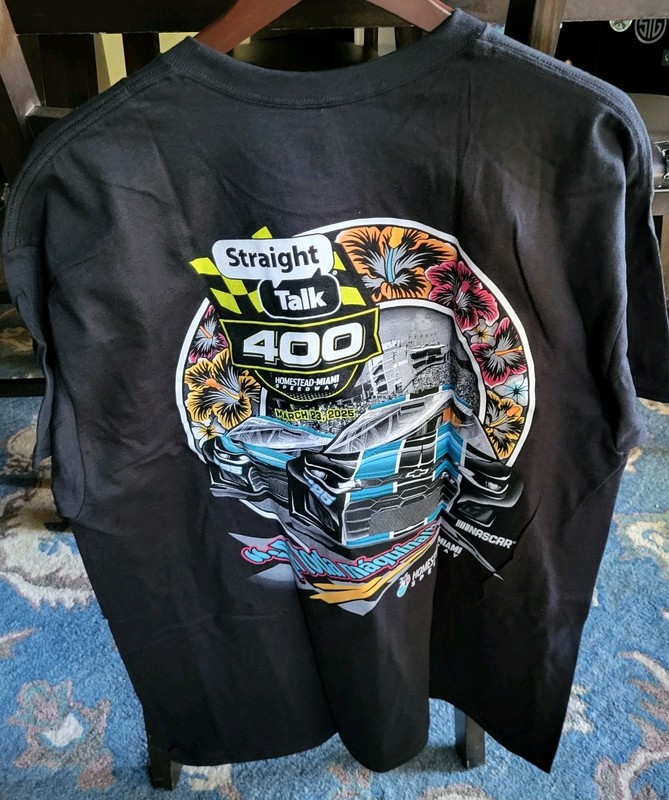 NASCAR Straight Talk 400 Homestead-Miami Speedway 2025 Mens T-Shirt Black XL NWT