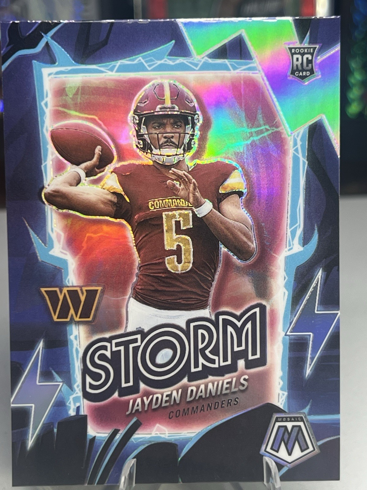 2024 Panini Mosaic - Storm Jayden Daniels #1 Silver Prizm (RC) 🔥