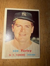 1957 Topps Baseball Bob Turley New York Yankees #264