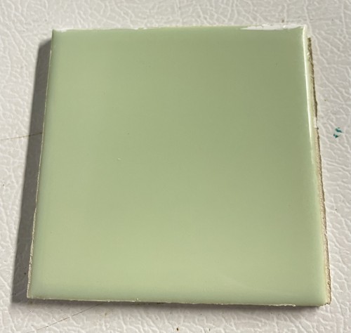 American Olean Vintage Ceramic Tile Spring Green Salvaged 1950s Bathroom Single