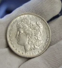 1885 S US Morgan Silver Dollar $1  AU Semi Key