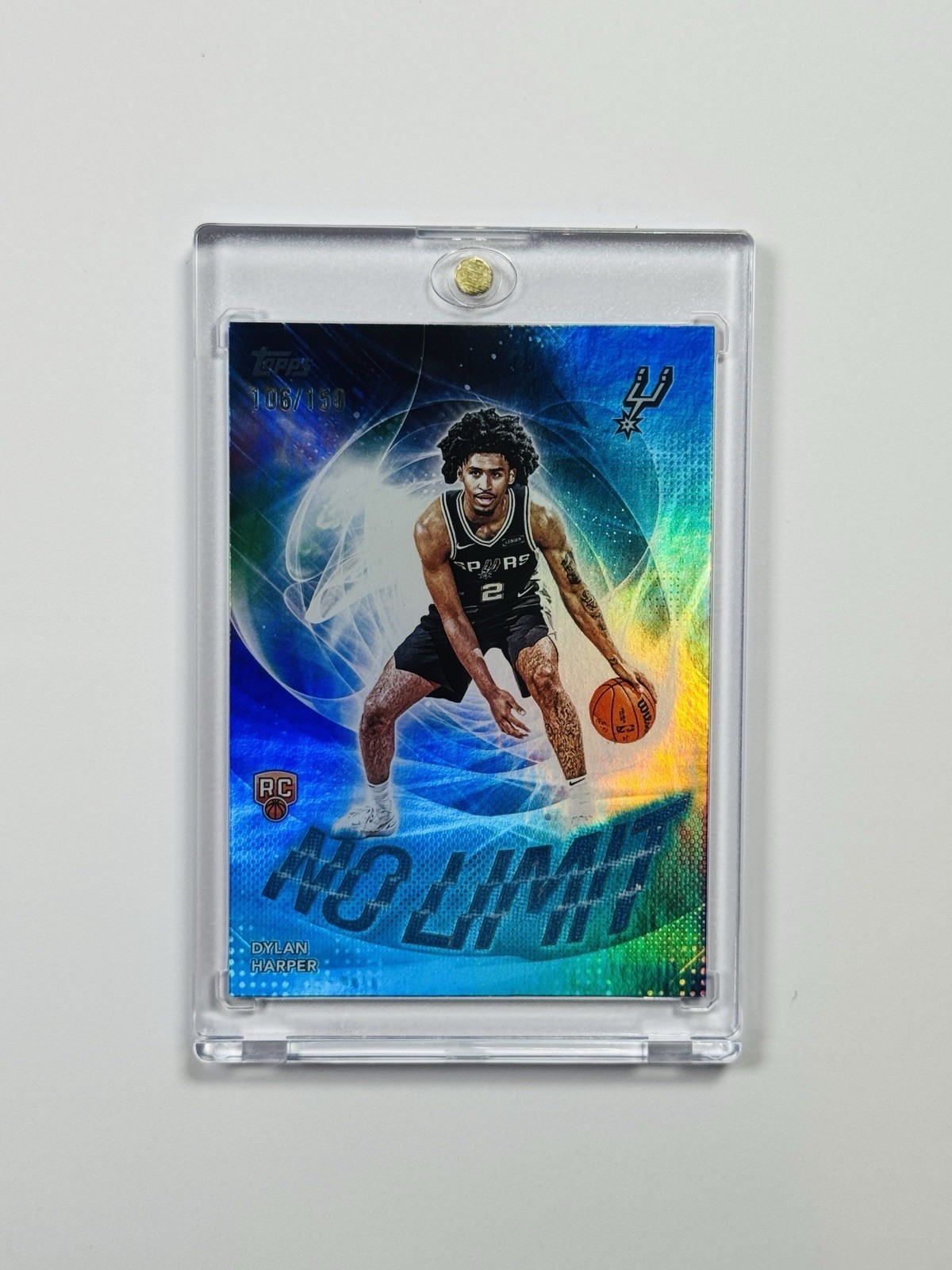 2025 TOPPS DYLAN HARPER #NL-2 NO LIMIT BLUE RAINBOW ROOKIE /150