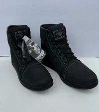 Indie Ridge 13 The Knight Men's Black Leather Motorcycle boots 5.0 Ventilated