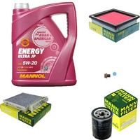 Mann Inspektionspaket 5L Mannol Energy 5W-20 FüR Nissan Micra III 1.2 16V