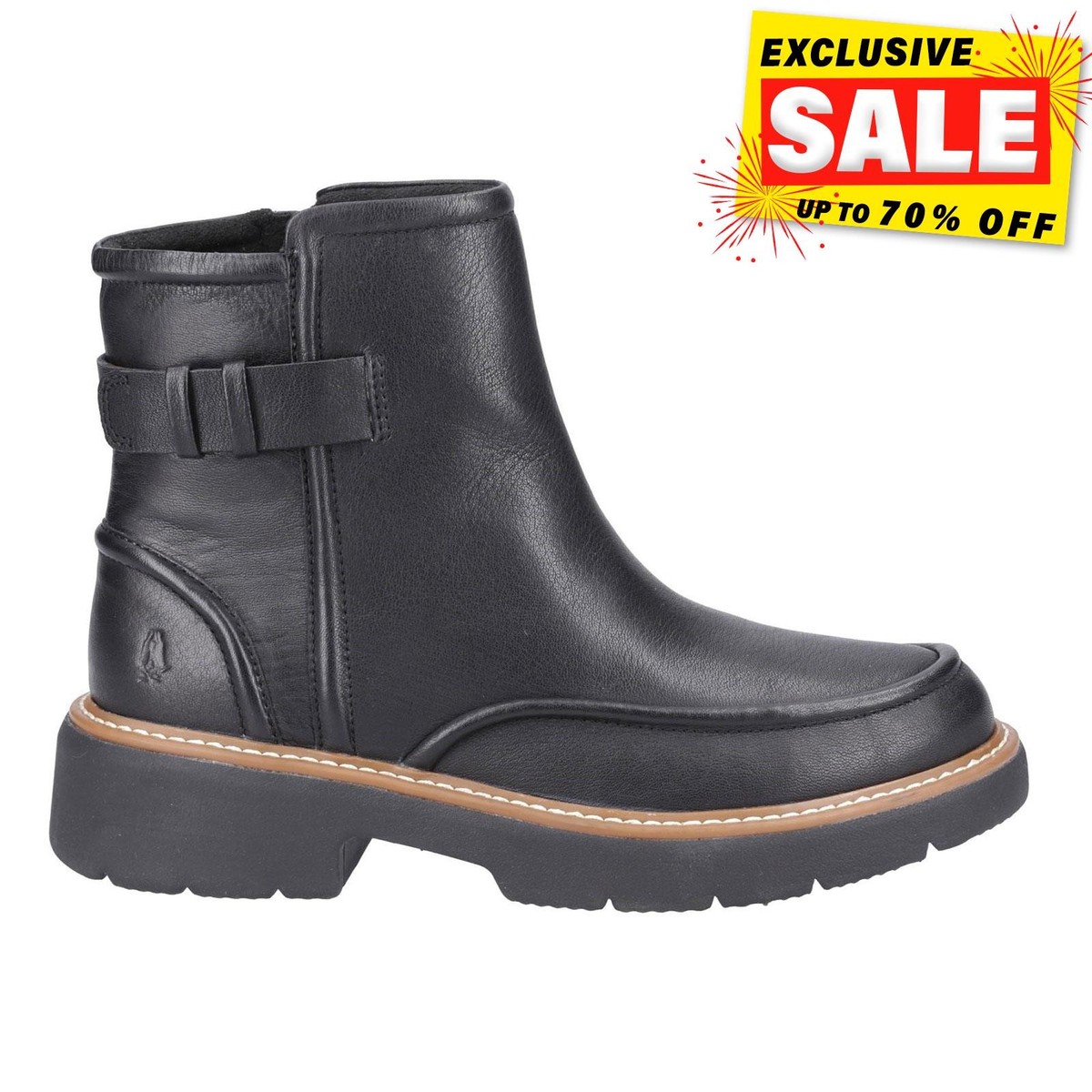 Hush Puppies Jodie Womens Lightweight Comfort Eco-Friendly Ankle Boots Black