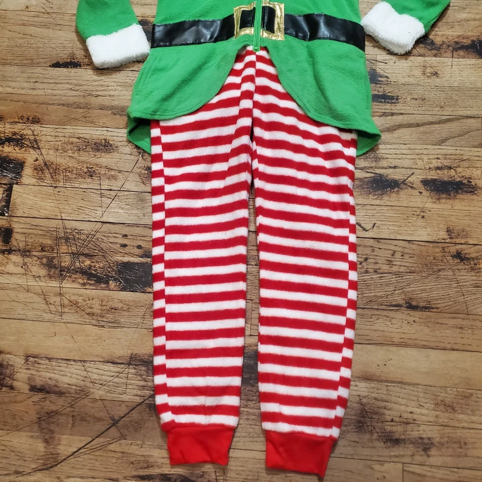 Buc-ee’s Navidad Elfo Disfraz Pijama Juvenil XS/S y Zapatillas Foto 3 de 4
