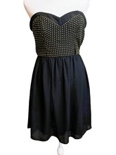 Forever 21 Party Dress Strapless Sweetheart Knee Length Studded size S