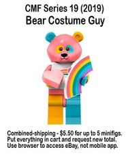 LEGO 71025 Series 19 CMF Bear Costume Guy minifigure 2019 Complete combined-ship