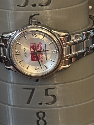 Bulova Water Resist Stainless Steel Bracelet Senior LPGA Golf New with new Batt