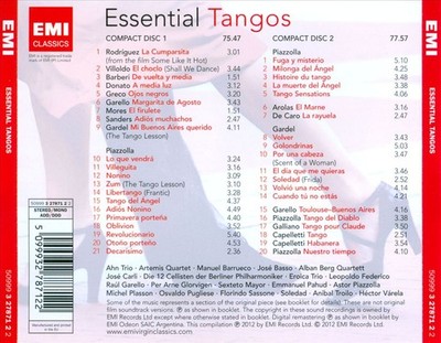VARIOUS ARTISTS ESSENTIAL TANGOS NEW CD