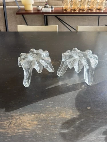 Blenko Glass Candle Stick Holders, Set of 2