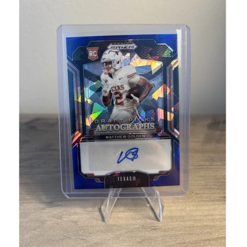 2025 Panini Prizm Draft Picks Football Blue Ice Matthew Golden #DPA-MGN