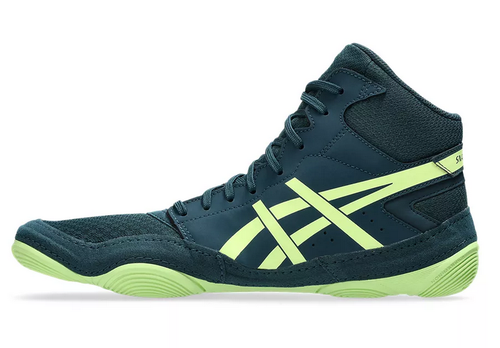 Asics Snapdown 4 Wrestling Shoes - TRANQUIL TEAL/LUCID YELLOW - Picture 6 of 7
